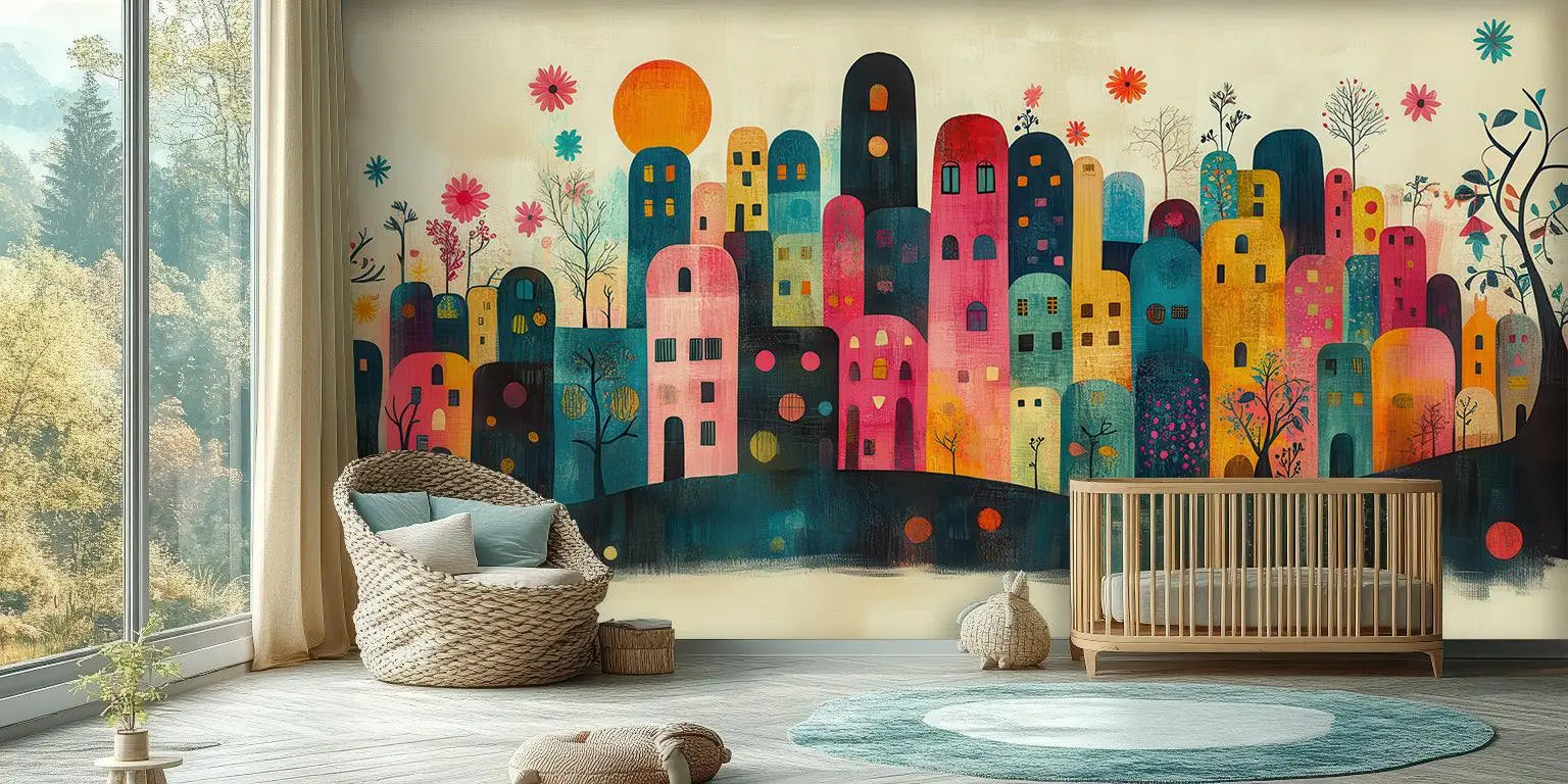 Colorful City wall art - XWALLX
