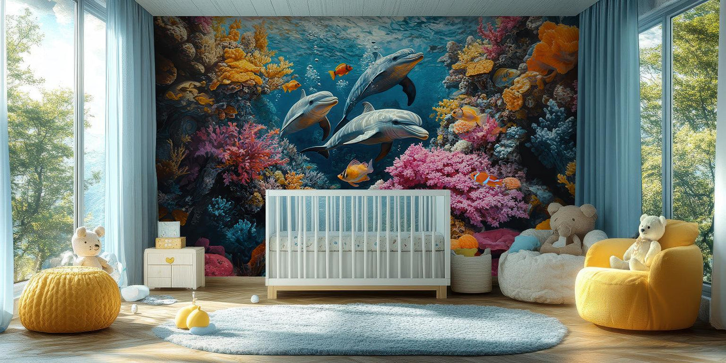 Dolphin Reef wall art - XWALLX