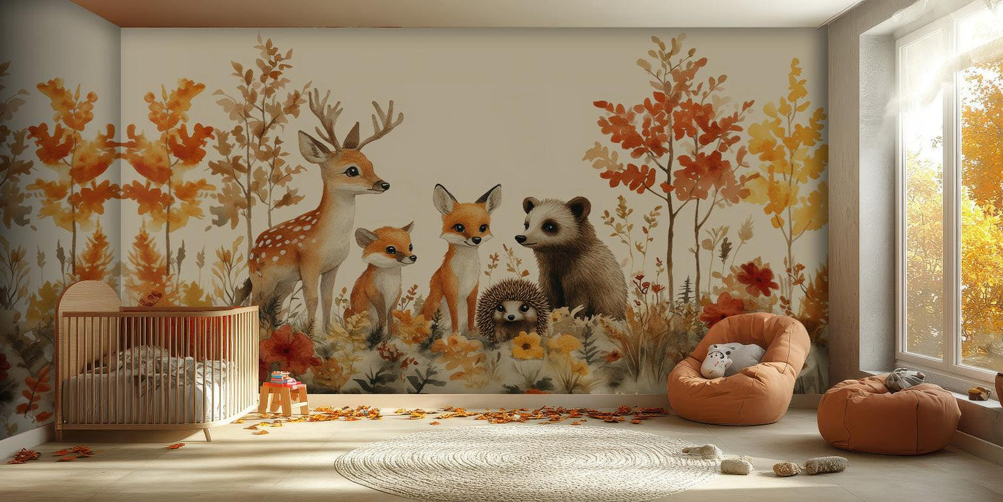 Forest Friends wall mural - XWALLX