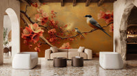 Red Blossom wall mural 