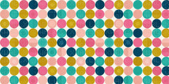 Vibrant Circular Patterns Wallpaper Mural