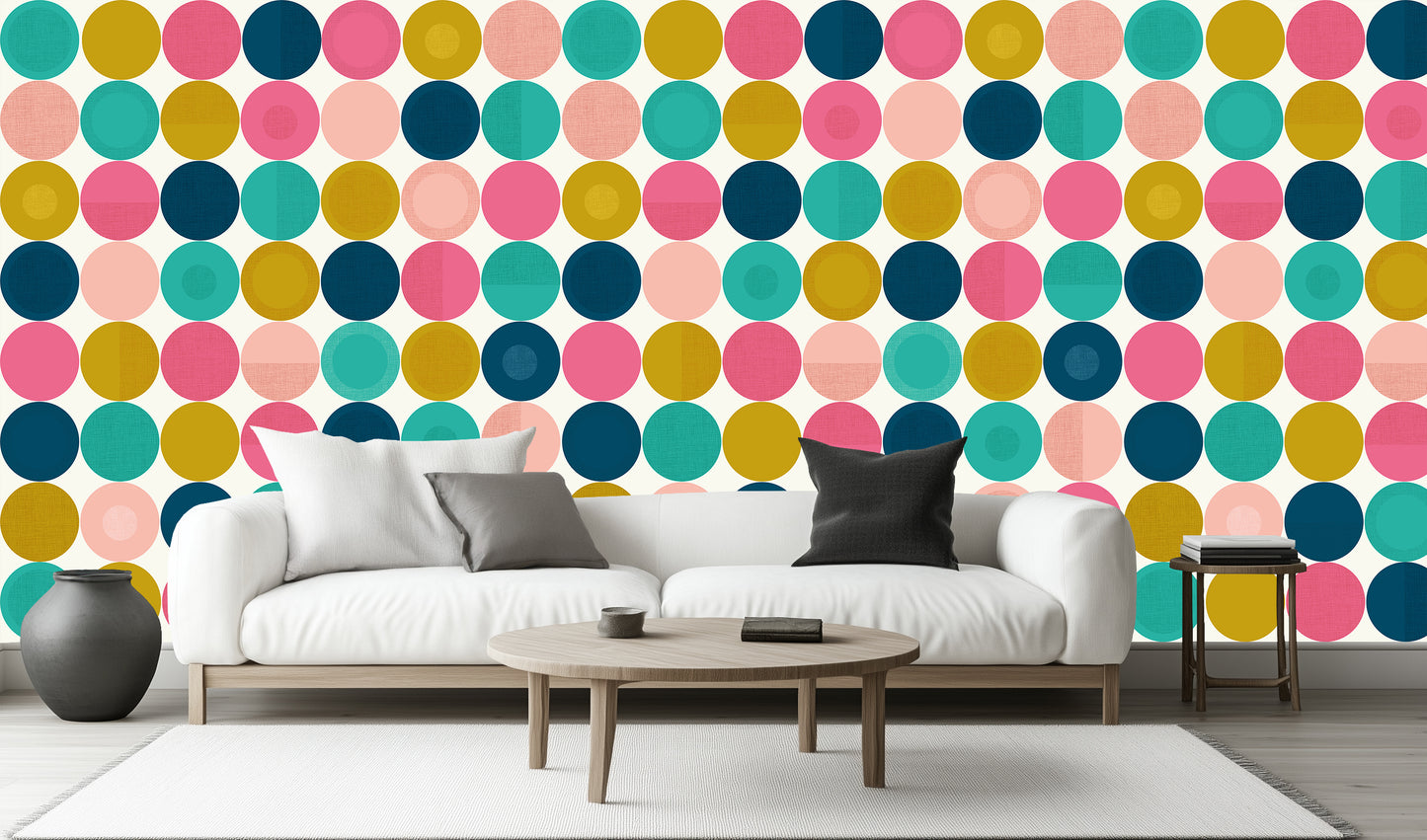 Vibrant Circular Patterns wall decor - XWALLX