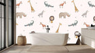Whimsical Safari Animals Duvar posteri - XWALLX