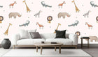 Whimsical Safari Animals duvar dekoru - XWALLX