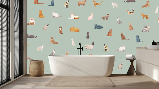 Charming Cat Collective wall mural - XWALLX