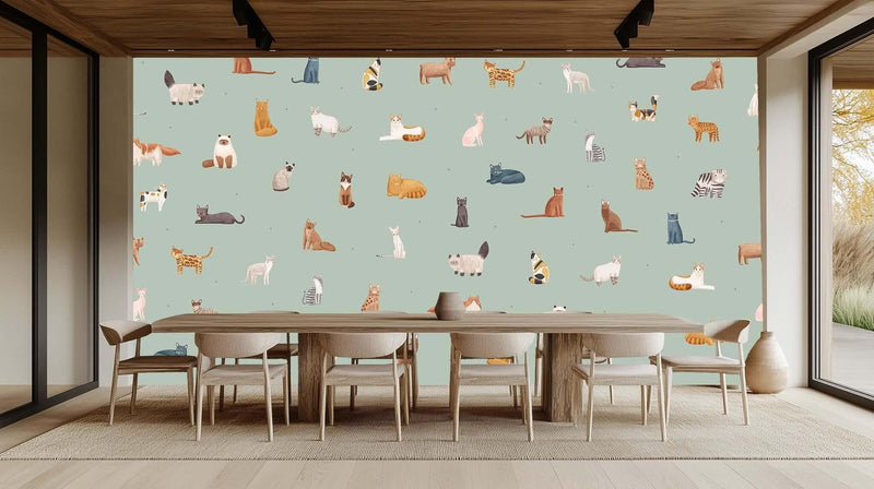 Charming Cat Collective duvar kağıdı - XWALLX