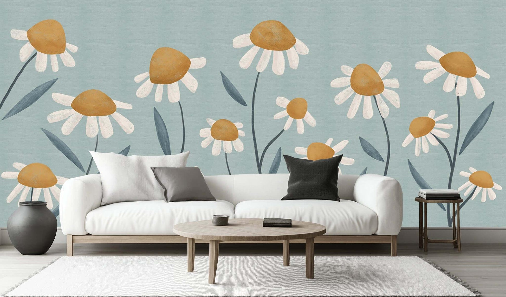 Whimsical Daisy Flower wall decor - XWALLX