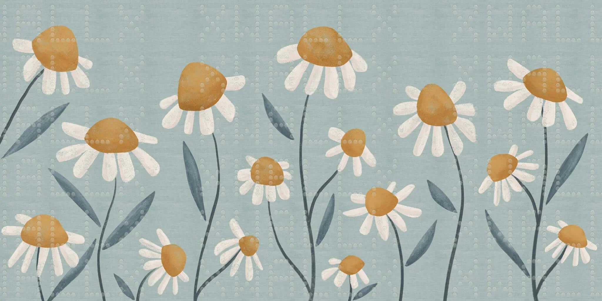 Şakacı Daisy Çiçeği Poster Duvar Kağıdı