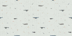 Playful Ocean Creatures Wallpaper Mural