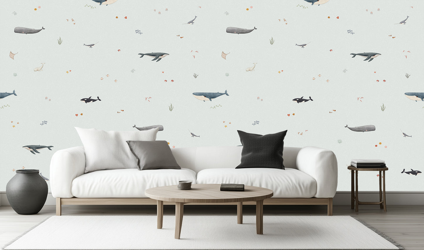 Playful Ocean Creatures wall decor - XWALLX