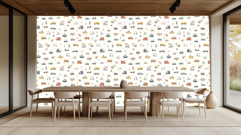 Whimsical Vehicles Adventure duvar kağıdı - XWALLX