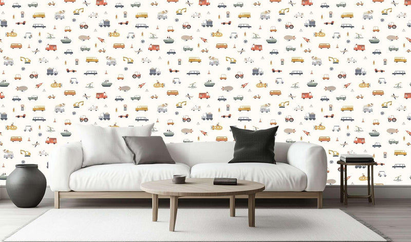 Whimsical Vehicles Adventure duvar dekoru - XWALLX