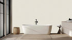 Soft wave pattern gray wallpaper mural for a bathroom pearl accent wall