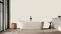 Soft wave pattern gray wallpaper mural for a bathroom pearl accent wall