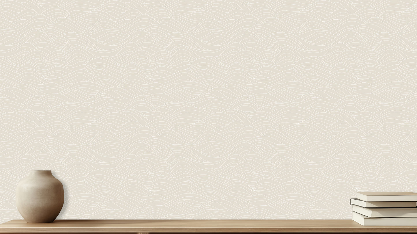 Gentle Wave Pattern wall art - XWALLX