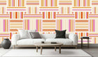 Vibrant Striped Wall Mural wall decor - XWALLX