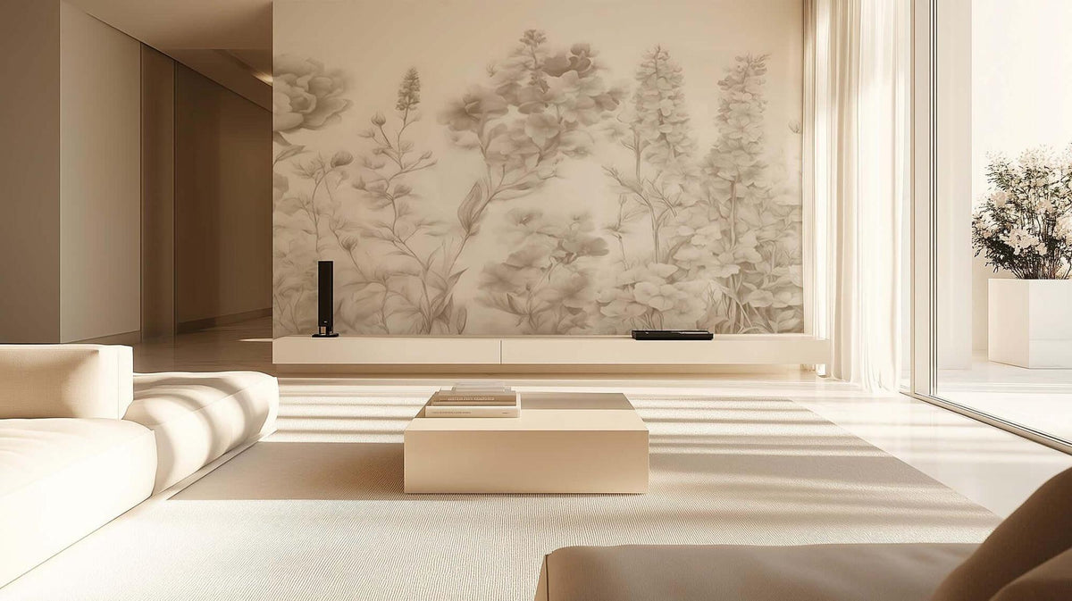 Muted Botanical Serenity wallpaper - XWALLX