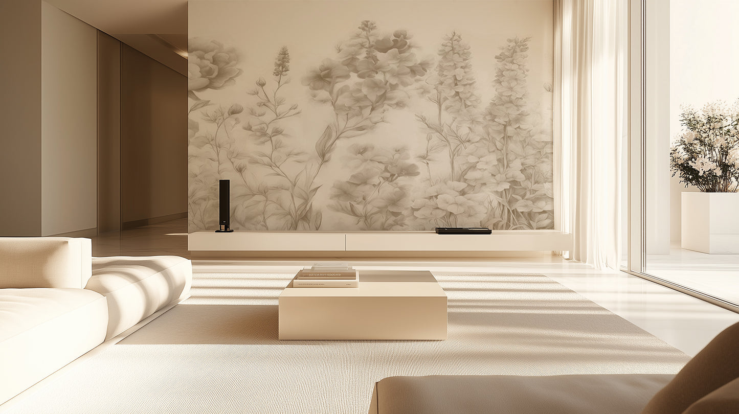 Muted Botanical Serenity wallpaper - XWALLX