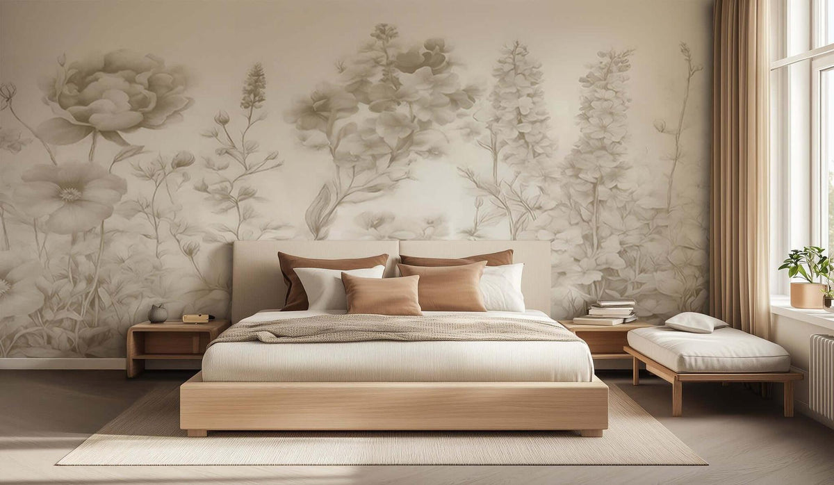 Muted Botanical Serenity wall decor - XWALLX