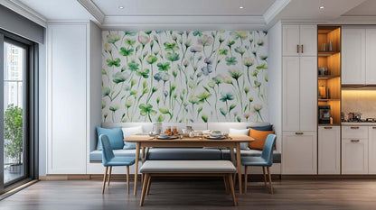 Pastel Clover Meadow wall mural - XWALLX