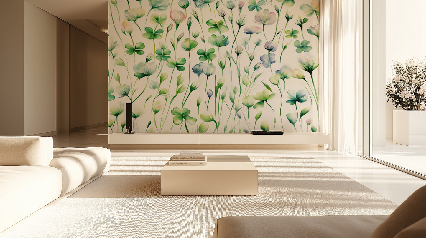 Pastel Clover Meadow wallpaper - XWALLX