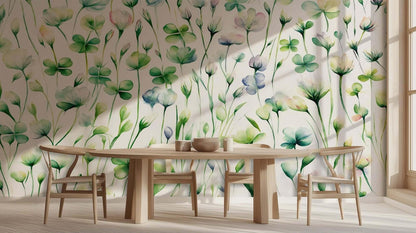 Pastel Clover Meadow wall art - XWALLX