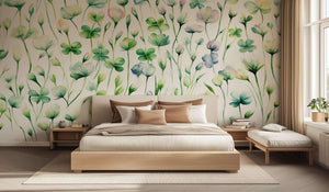 Pastel Clover Meadow wall decor - XWALLX