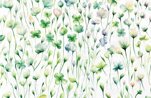 Pastel Yonca Çayırı Duvar Posteri - Sample