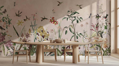 Hummingbirds Exotic Blooms wall art - XWALLX
