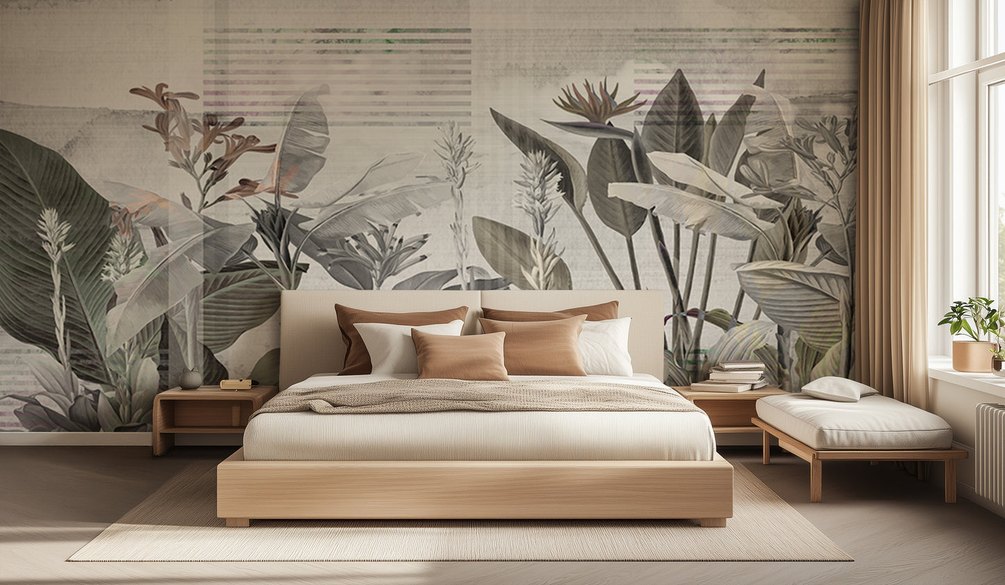 Tropical Botanical Serenity wall art - XWALLX