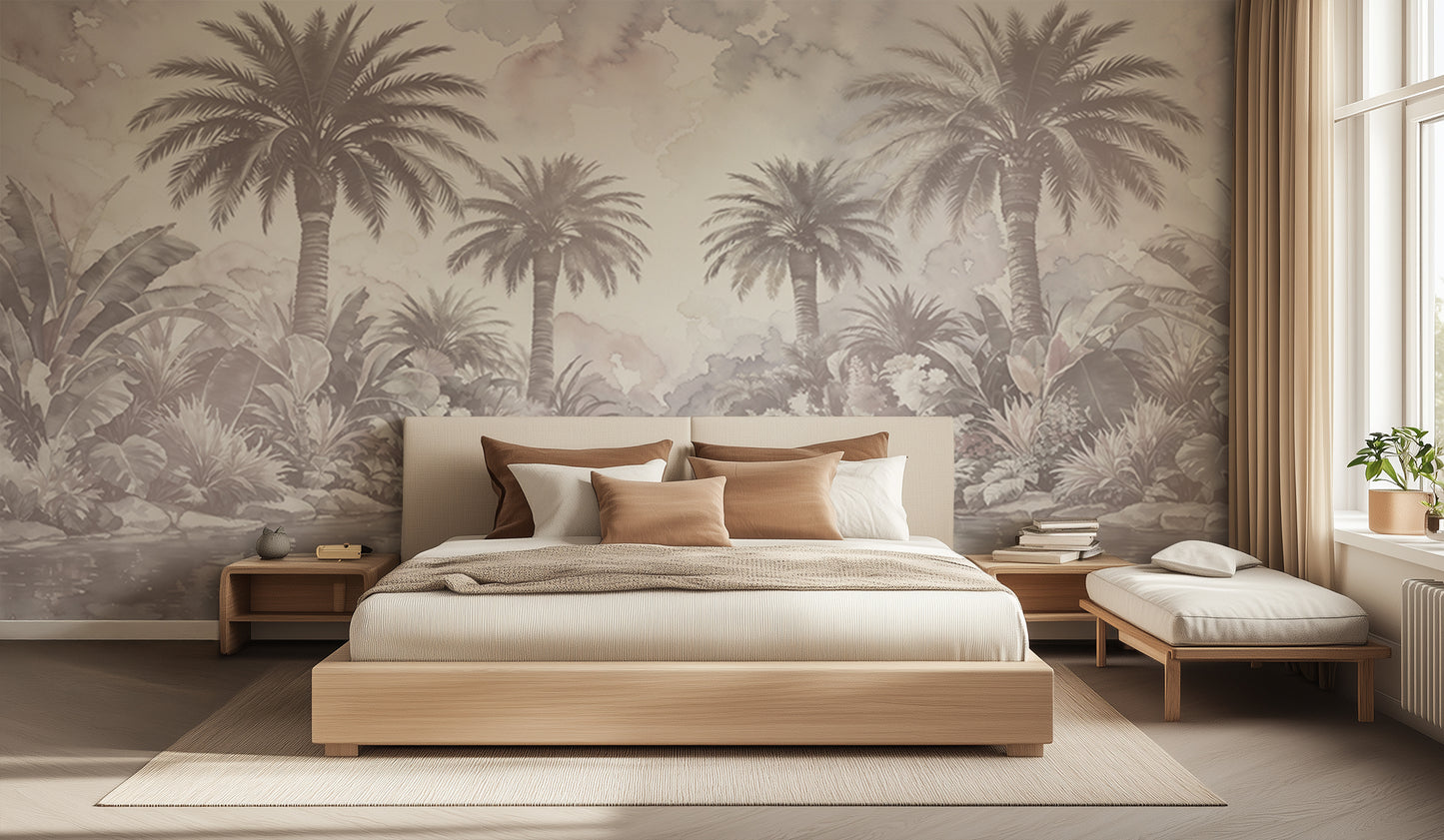 Tropical Palm Oasis wall mural - XWALLX