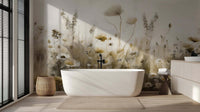 Whimsical Floral Meadow wallpaper mural - XWALLX