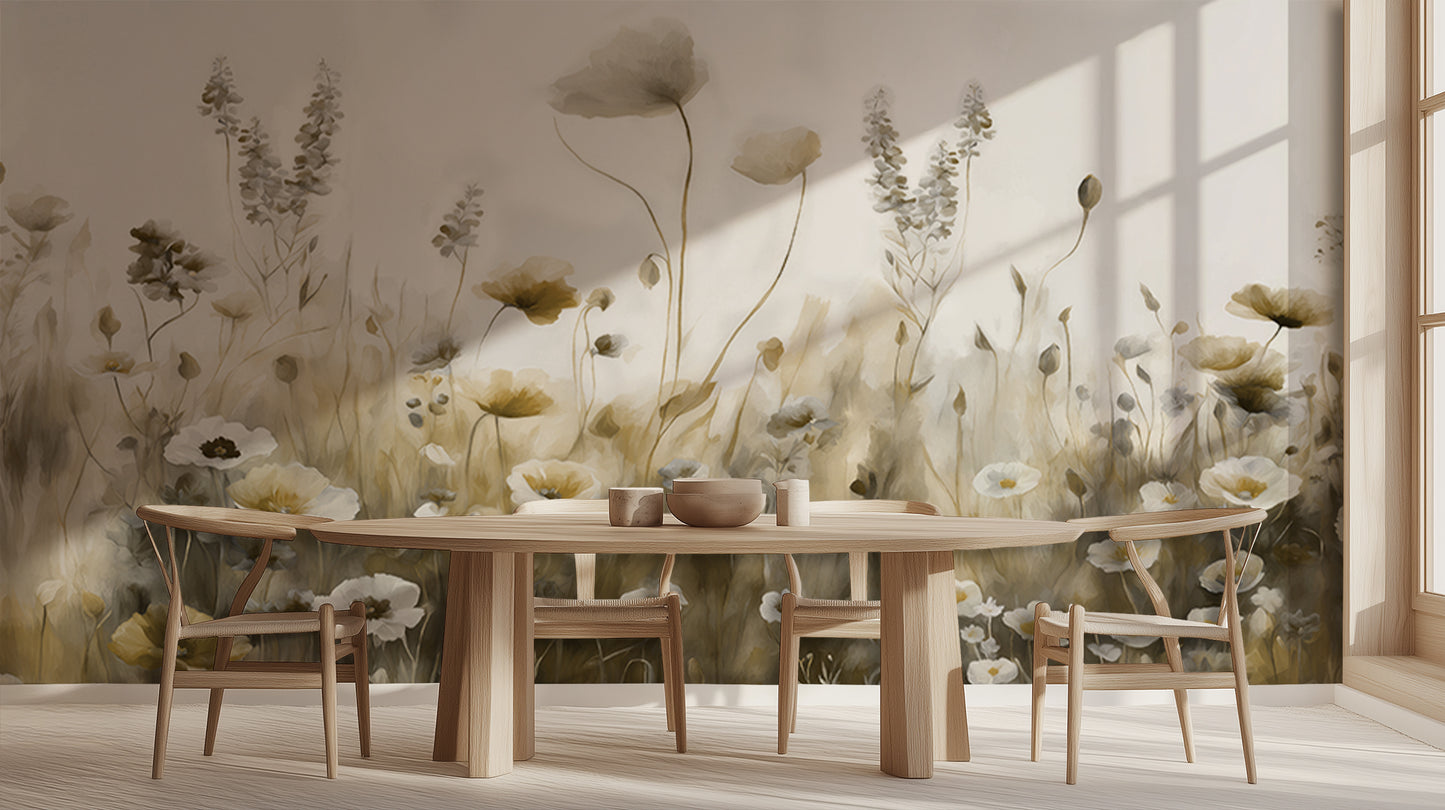 Whimsical Floral Meadow wallpaper - XWALLX