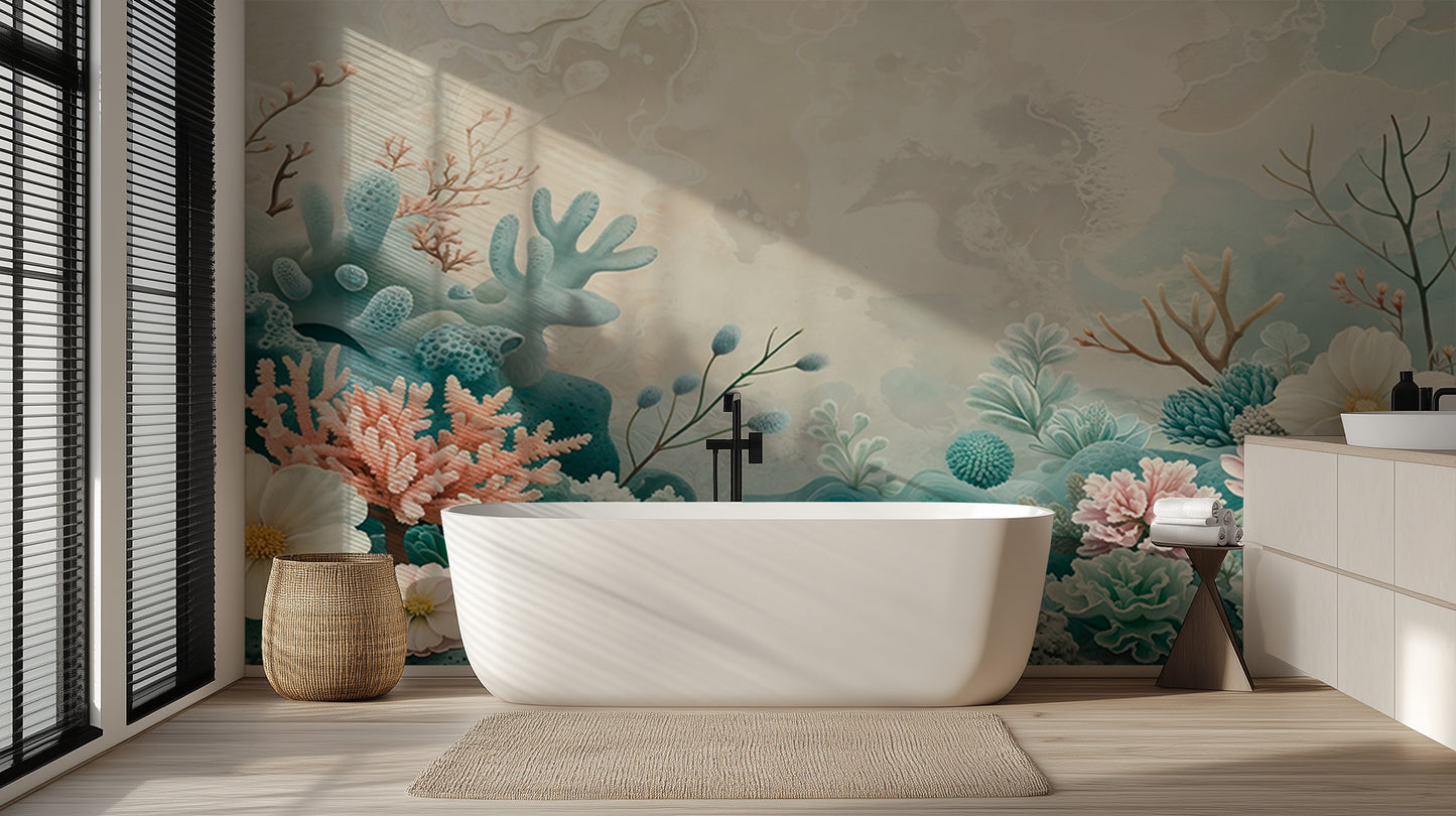 Coral Reef Serenity wall mural Mural wallpaper mural - XWALLX