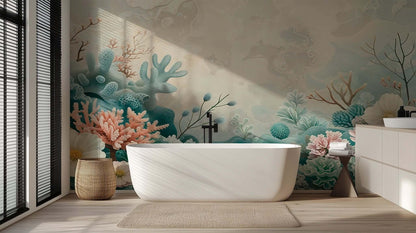 Coral Reef Serenity wall mural Mural wallpaper mural - XWALLX