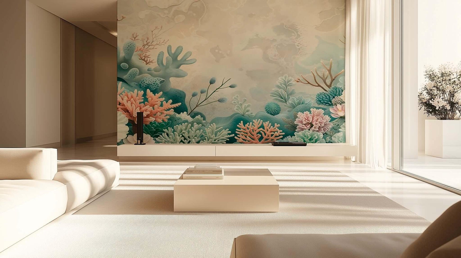 Coral Reef Serenity wall mural Mural wall decor - XWALLX