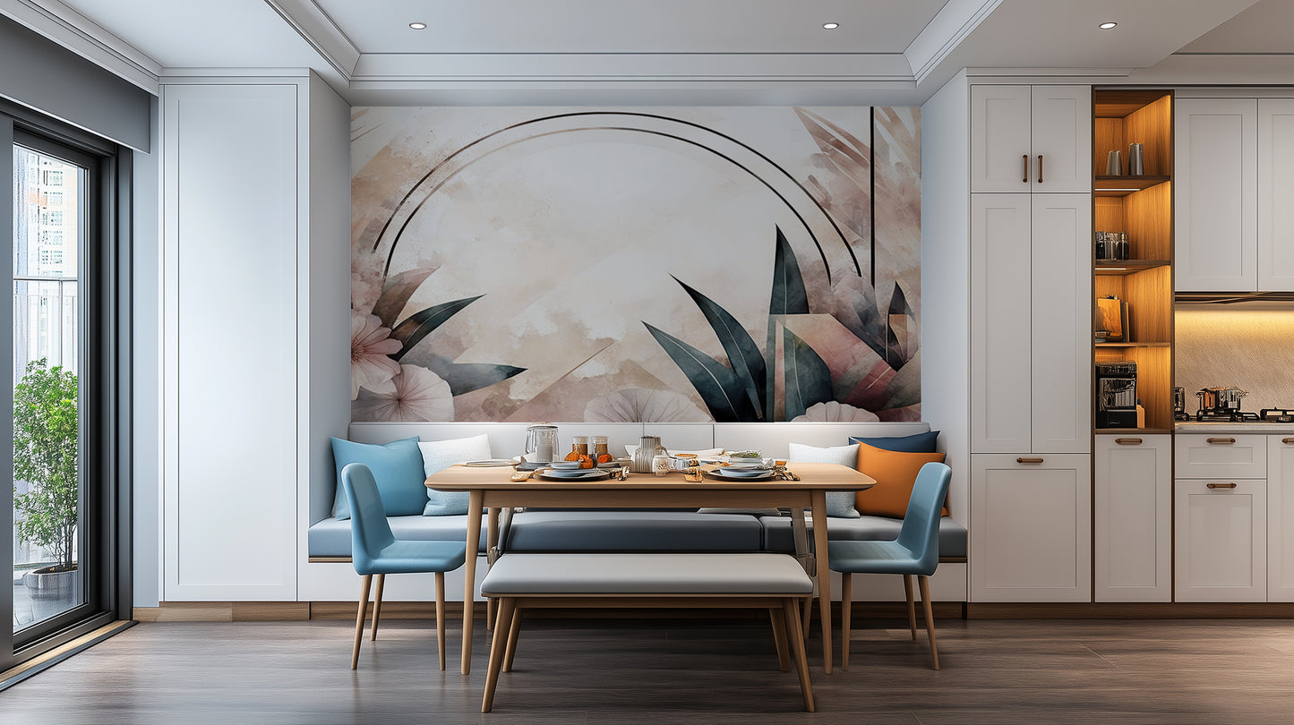 Serene Floral Elements wall mural - XWALLX