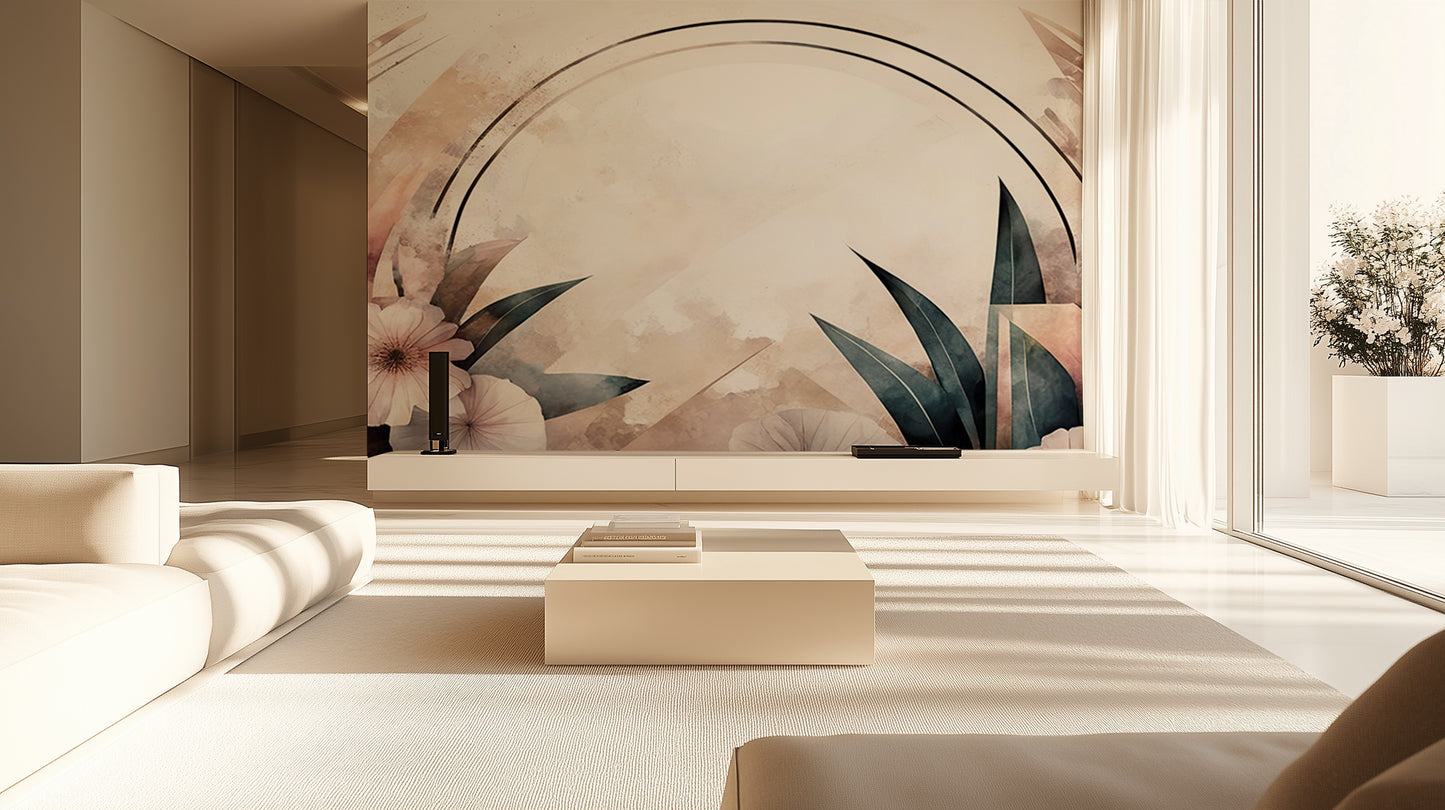 Serene Floral Elements wall decor - XWALLX