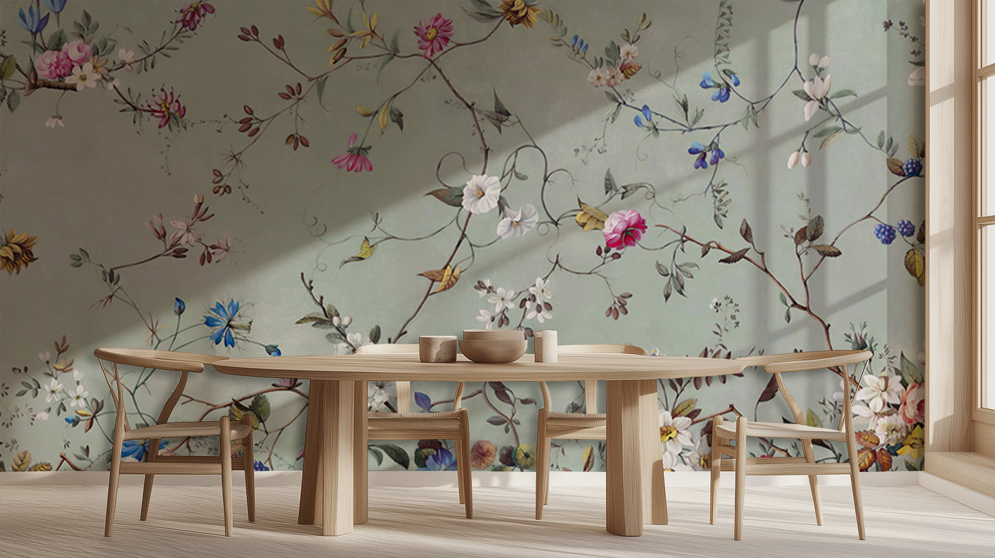 Whimsical Floral Serenity wallpaper - XWALLX
