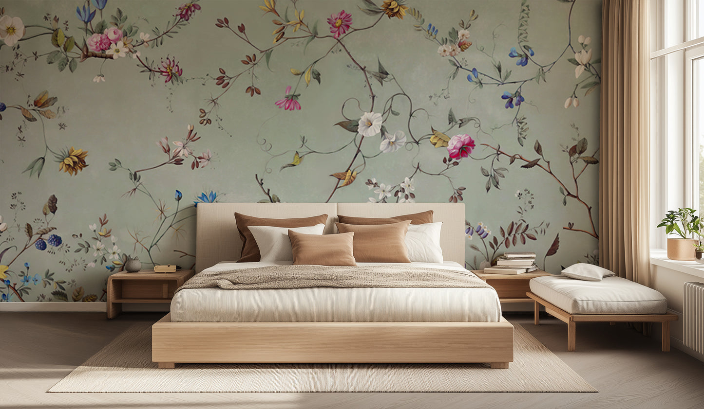 Whimsical Floral Serenity wall art - XWALLX