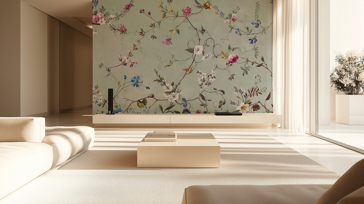 Whimsical Floral Serenity wall decor - XWALLX