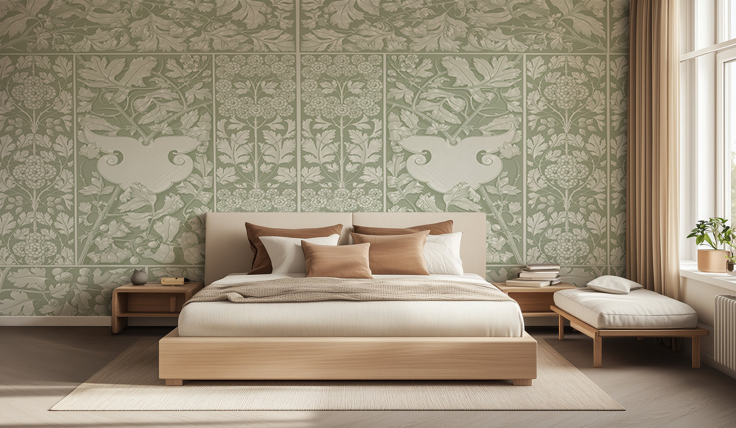 Serene Floral Pattern wall art - XWALLX