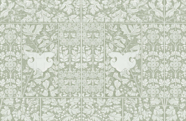 Huzurlu Floral Desen Duvar Posteri - Sample
