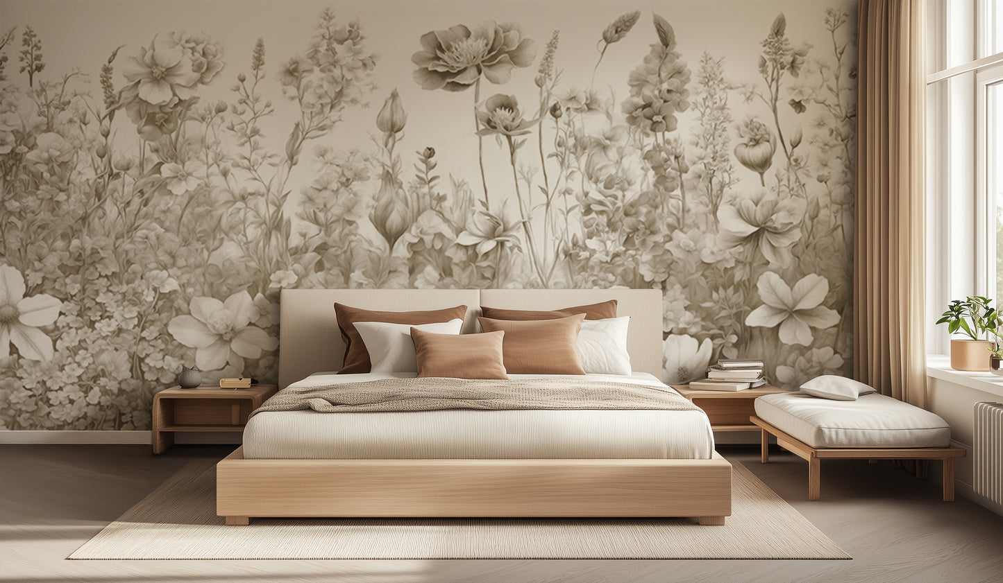 Ethereal Floral Garden wall decor - XWALLX