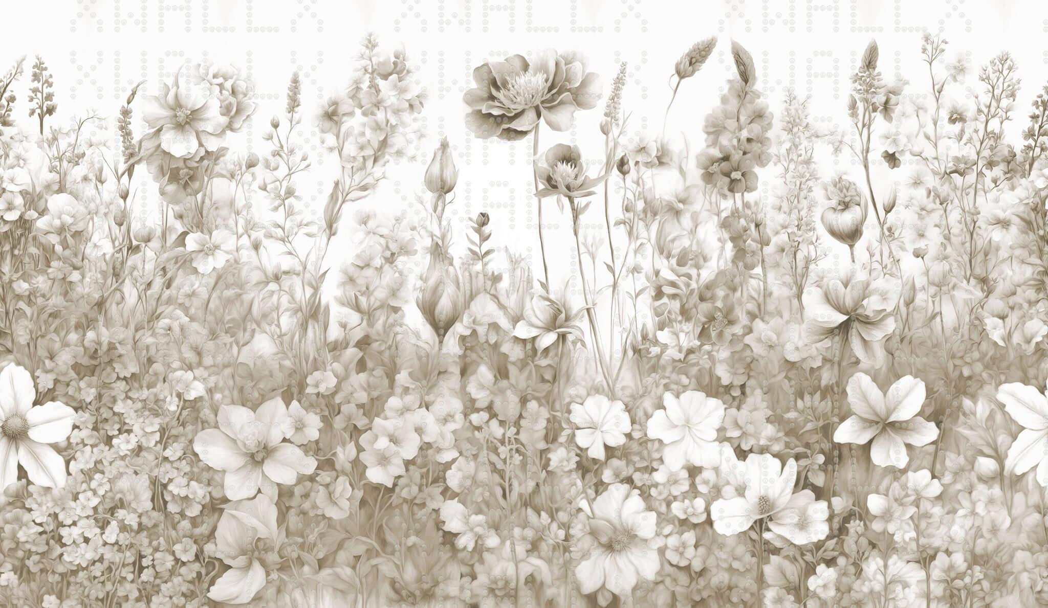 Ethereal Floral Garden Wall Mural