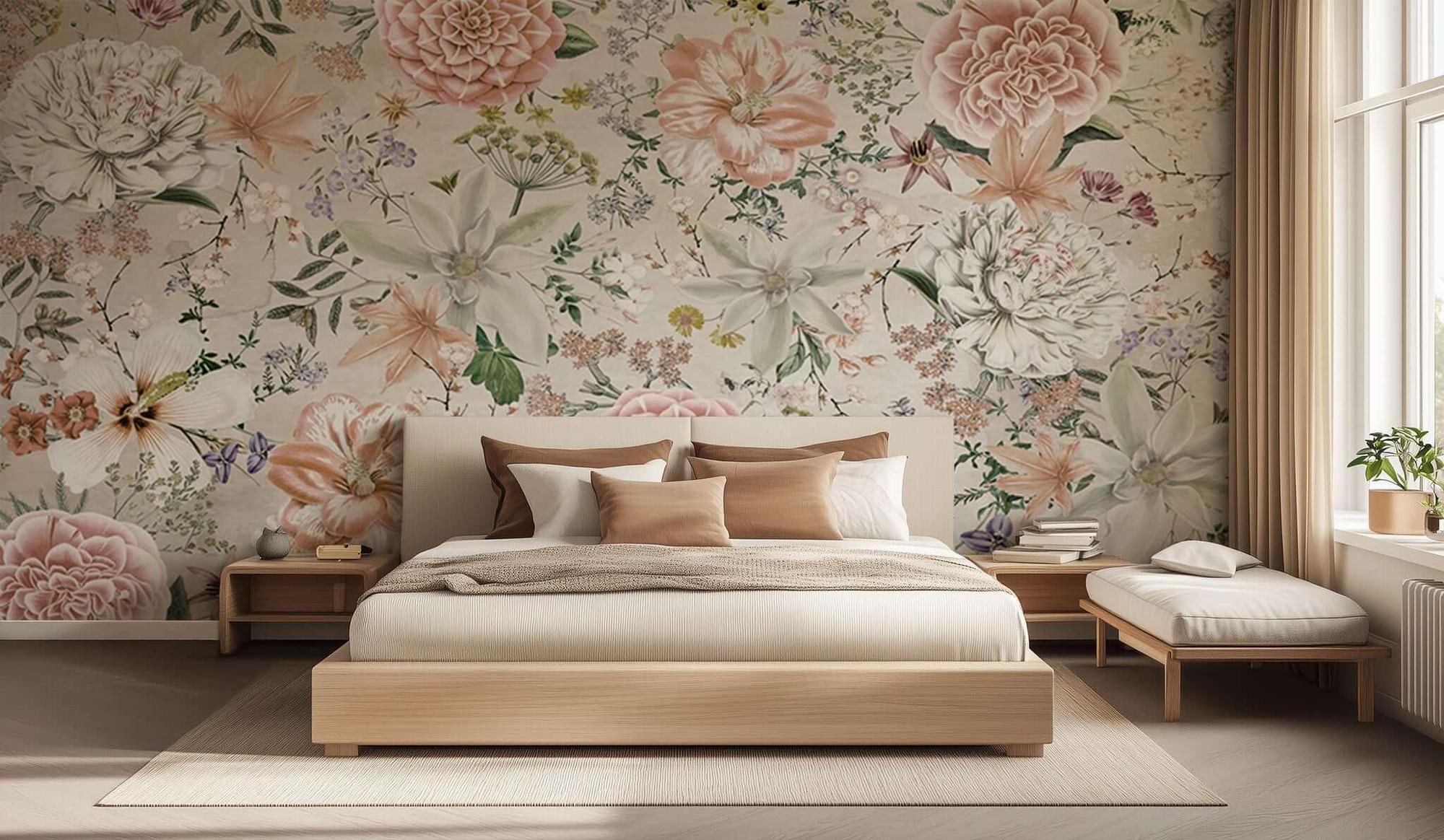 Blooming Floral Elegance duvar sanatı - XWALLX