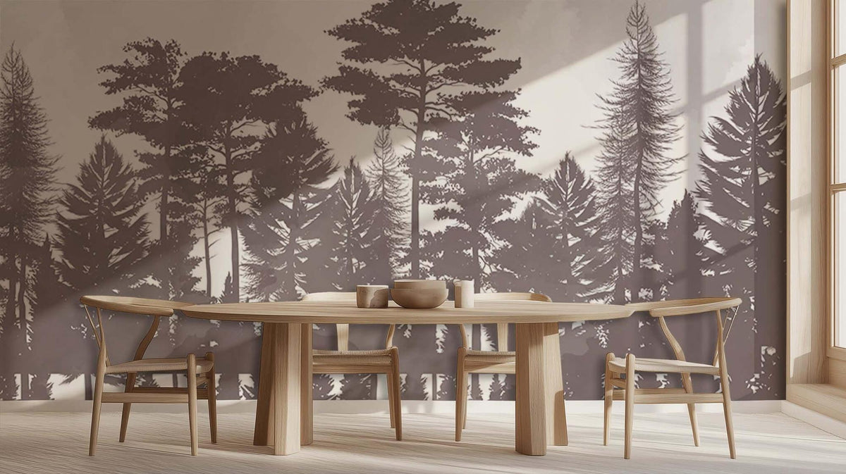 Silhouette Forest wall mural - XWALLX