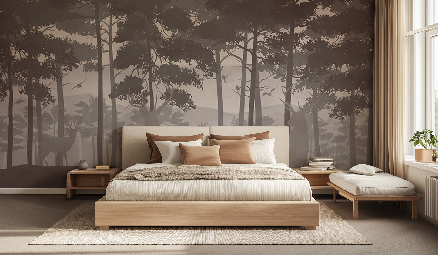 Whimsical Forest Silhouette wallpaper - XWALLX