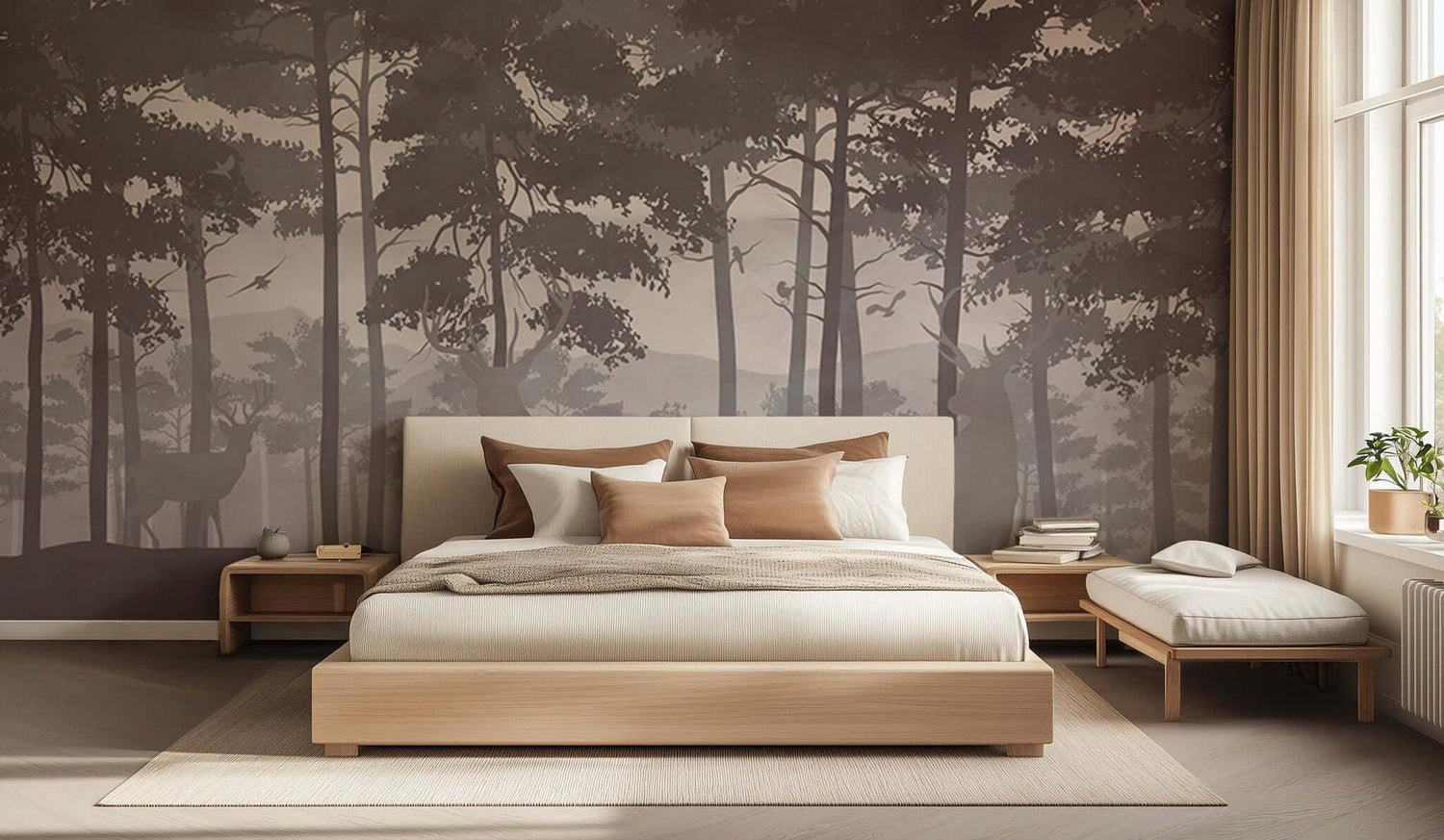 Whimsical Forest Silhouette wallpaper - XWALLX