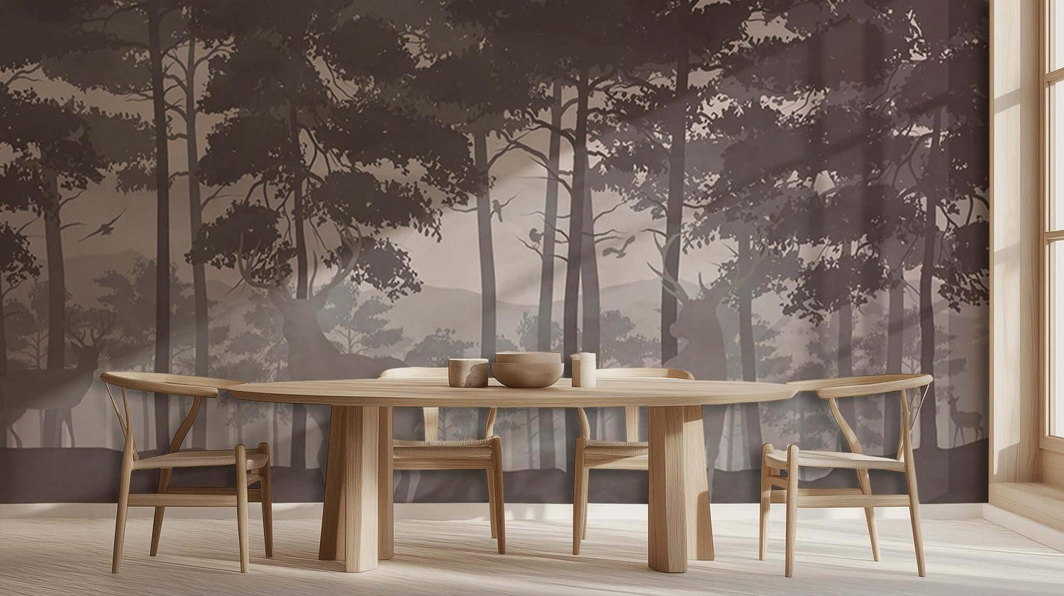 Whimsical Forest Silhouette wall art - XWALLX